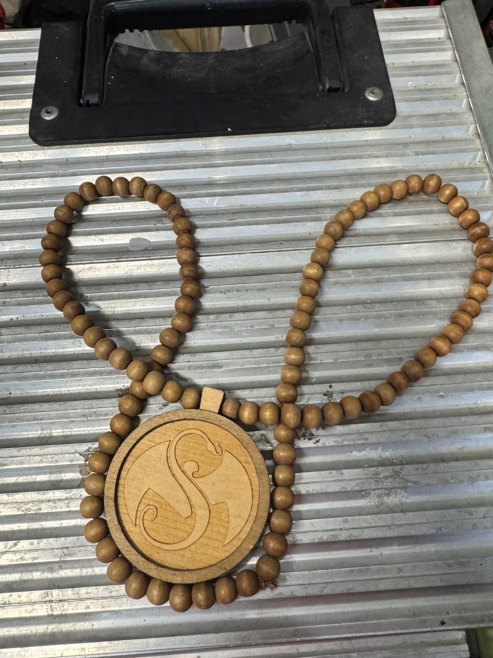 Wooden Strange Music Pendant